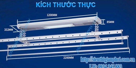 giàn phơi thông minh tại tphcm siêu thị giàn phơi