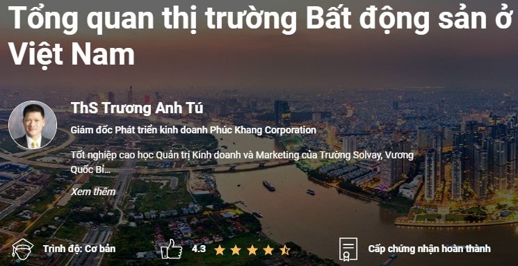 khóa học kinh doanh bất động sản online khóa học kinh doanh bất động sản online