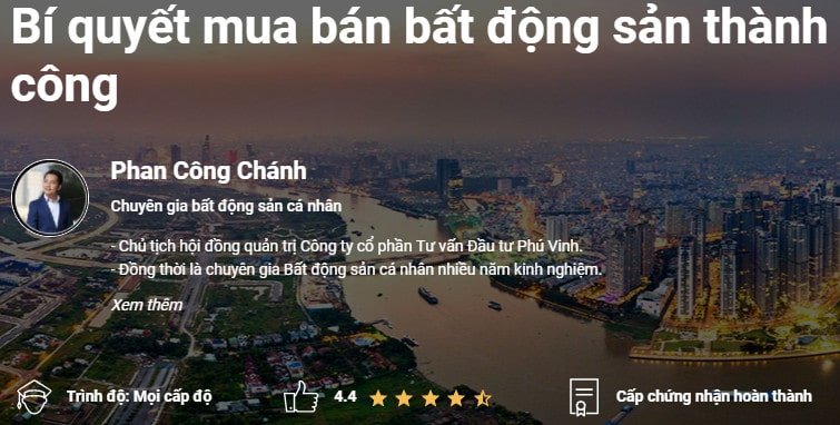 khóa học kinh doanh bất động sản online học kinh doanh môi giới nhà đất