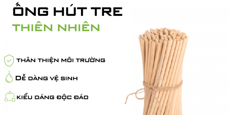 Mua ống hút tre TPHCM Công Ty Xanh Craft