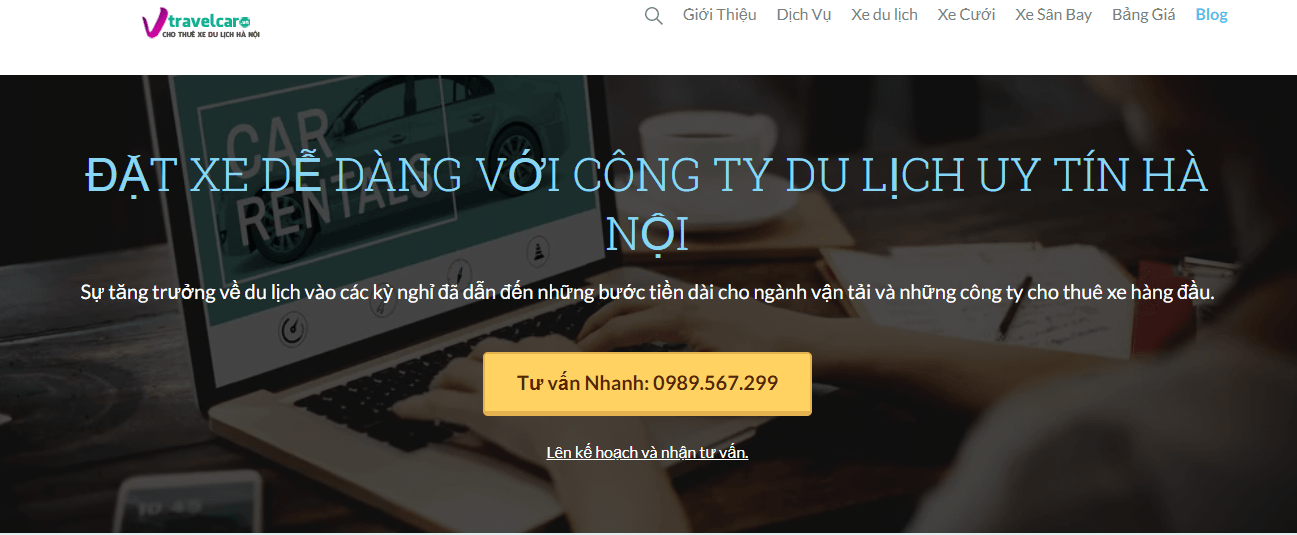thuê xe 4 chỗ Hà Nội Nắng Vàng