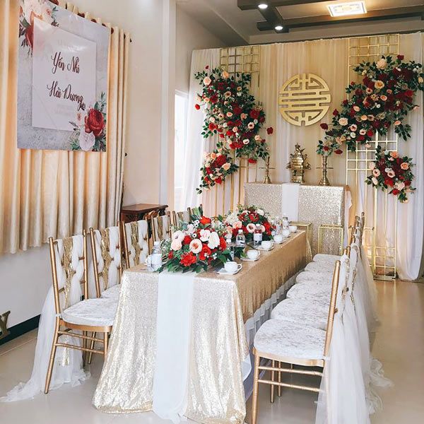 trang trí gia tiên tphcm mộc miên wedding