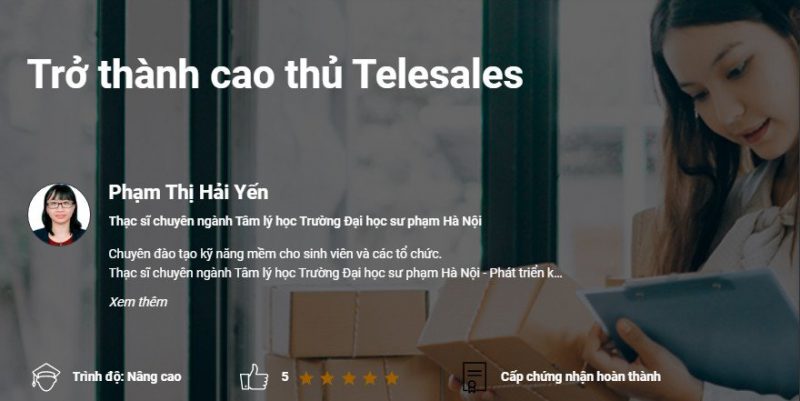 khóa học chốt sale qua điện thoại kỹ năng chốt sale