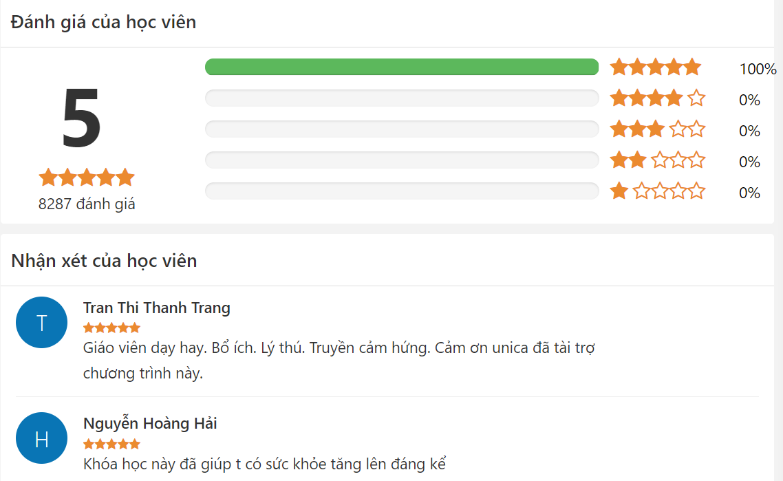 khoá học giảm cân