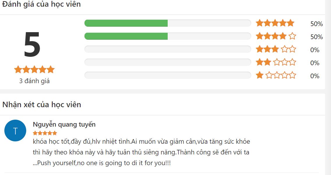 khoá học giảm cân