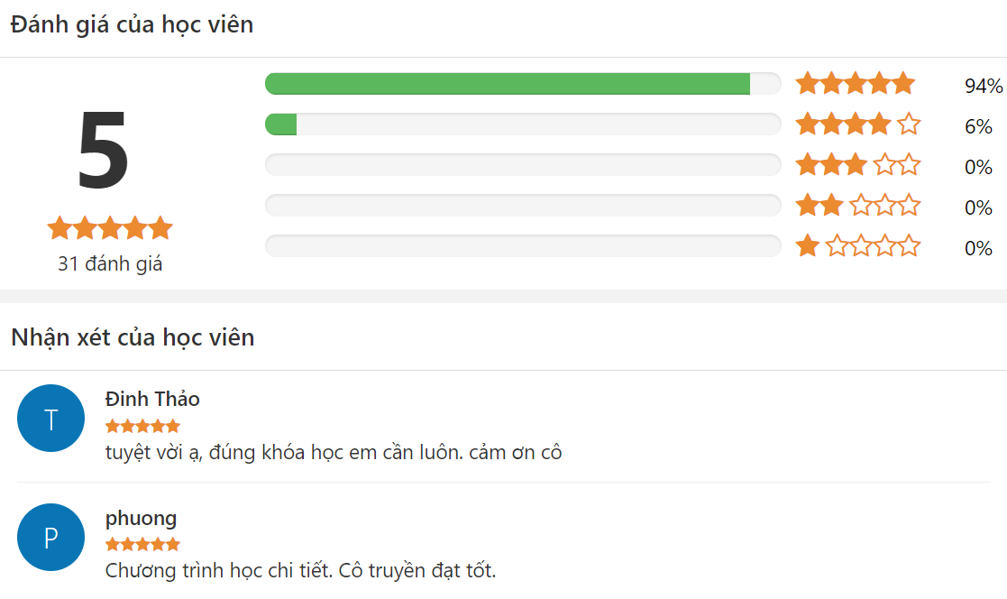 khoá học giảm cân