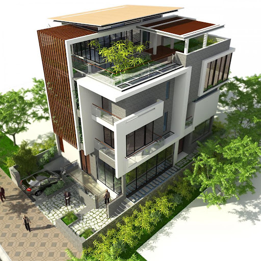 thiết kế nhà bảo lộc Kiến Trúc Xanh