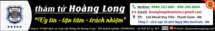 Thám tử Lâm Đồng Thám tử Hoàng Long