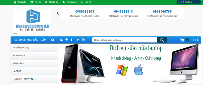 máy tính cũ Thanh Hóa