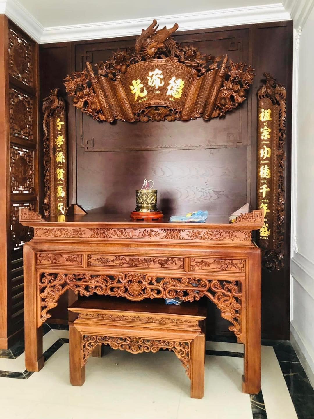bàn thờ gỗ thái nguyên