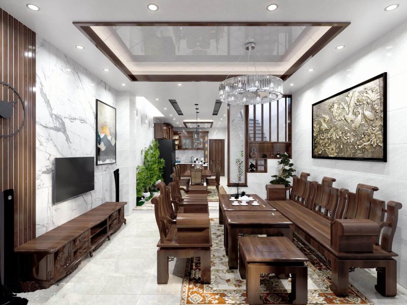 nội thất phòng khách Thái Nguyên
