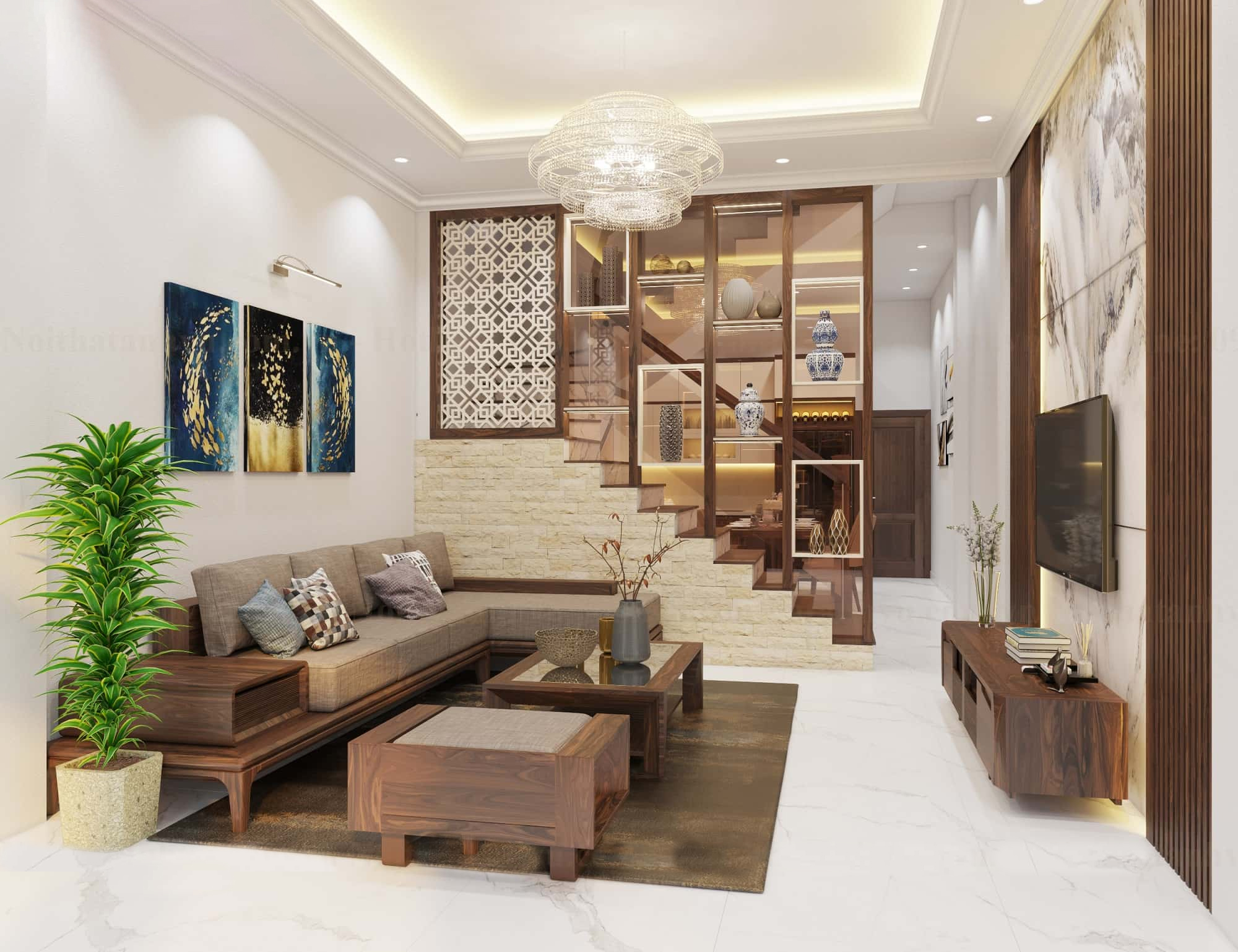 thiết kế nội thất nhà ống hòa bình Nội Thất Nhà Đẹp 279 Hòa Bình
