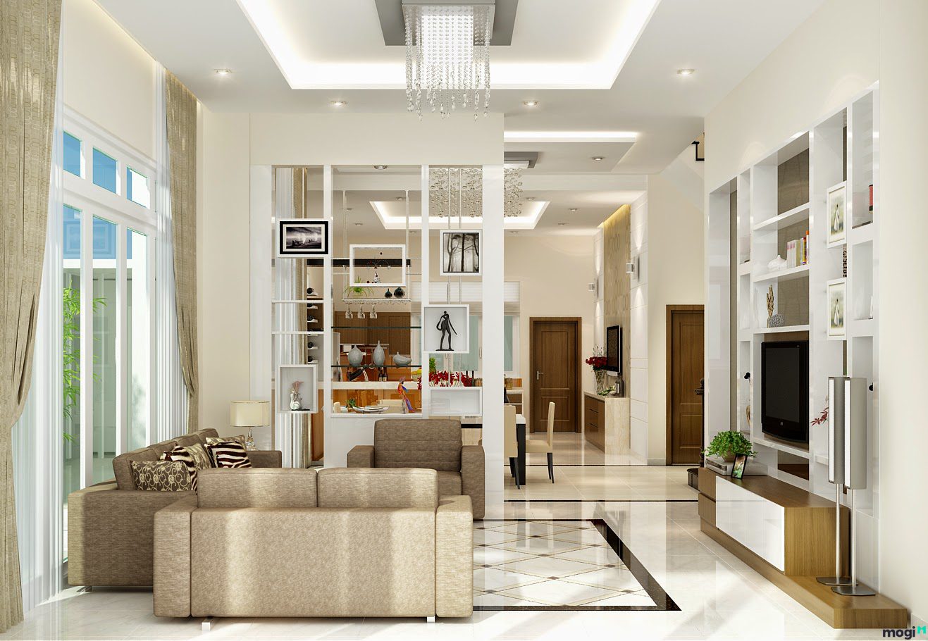 thiết kế nội thất nhà ống hòa bình Công Ty TNHH Thiết Kế Và Xây Dựng SBS