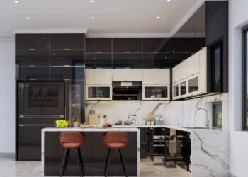 Tủ bếp inox cánh kính hà nội