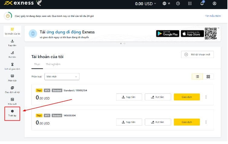 cách đăng ký mở tài khoản giao dịch sàn Exness