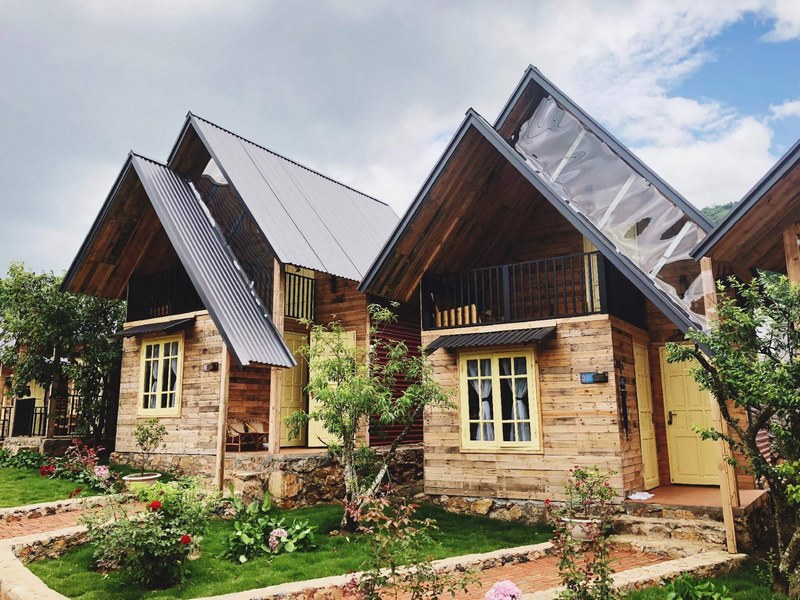 Thi công nhà gỗ homestay