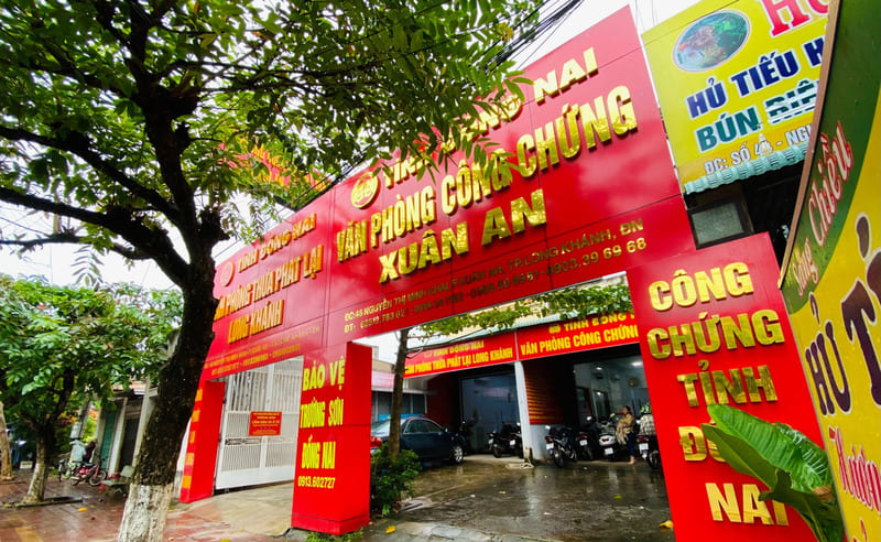 văn phòng công chứng đồng nai