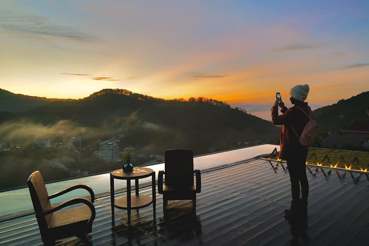 cafe ngắm hoàng hôn Đà Lạt
