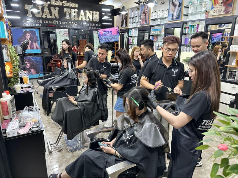 salon tóc thành phố châu đốc Tiệm Tóc Tuấn Thanh