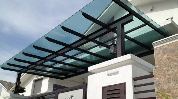Mái kính cường lực tại Nghệ An Nhôm kính Phú Mỹ