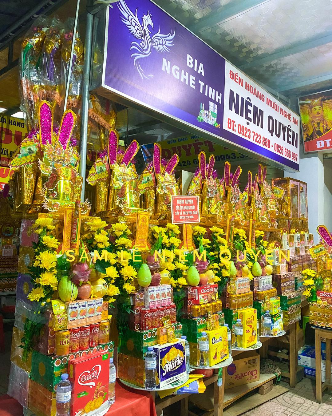 địa chỉ sắm lễ ông hoàng mười nghệ an